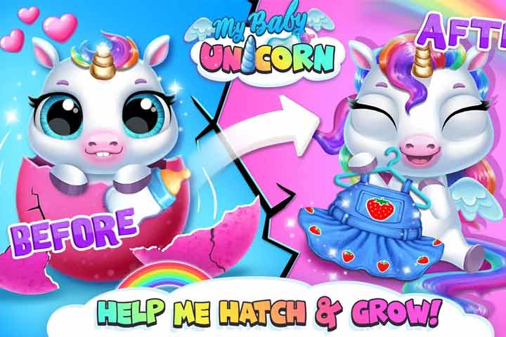 My Baby Unicorn - Virtual Pony Pet Care & Dress Up‏